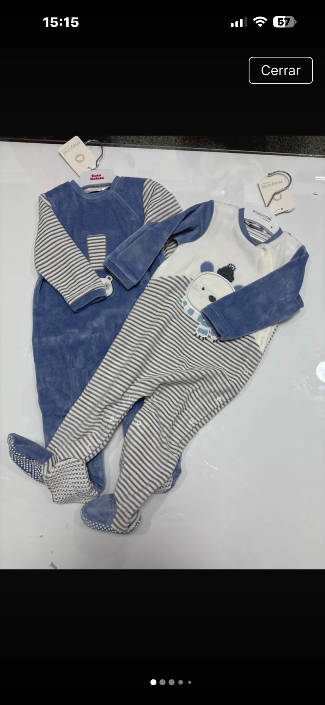Dos pijamas bebé niño